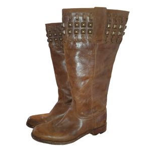 SENDRA Studded leather Tall Riding Boots Western